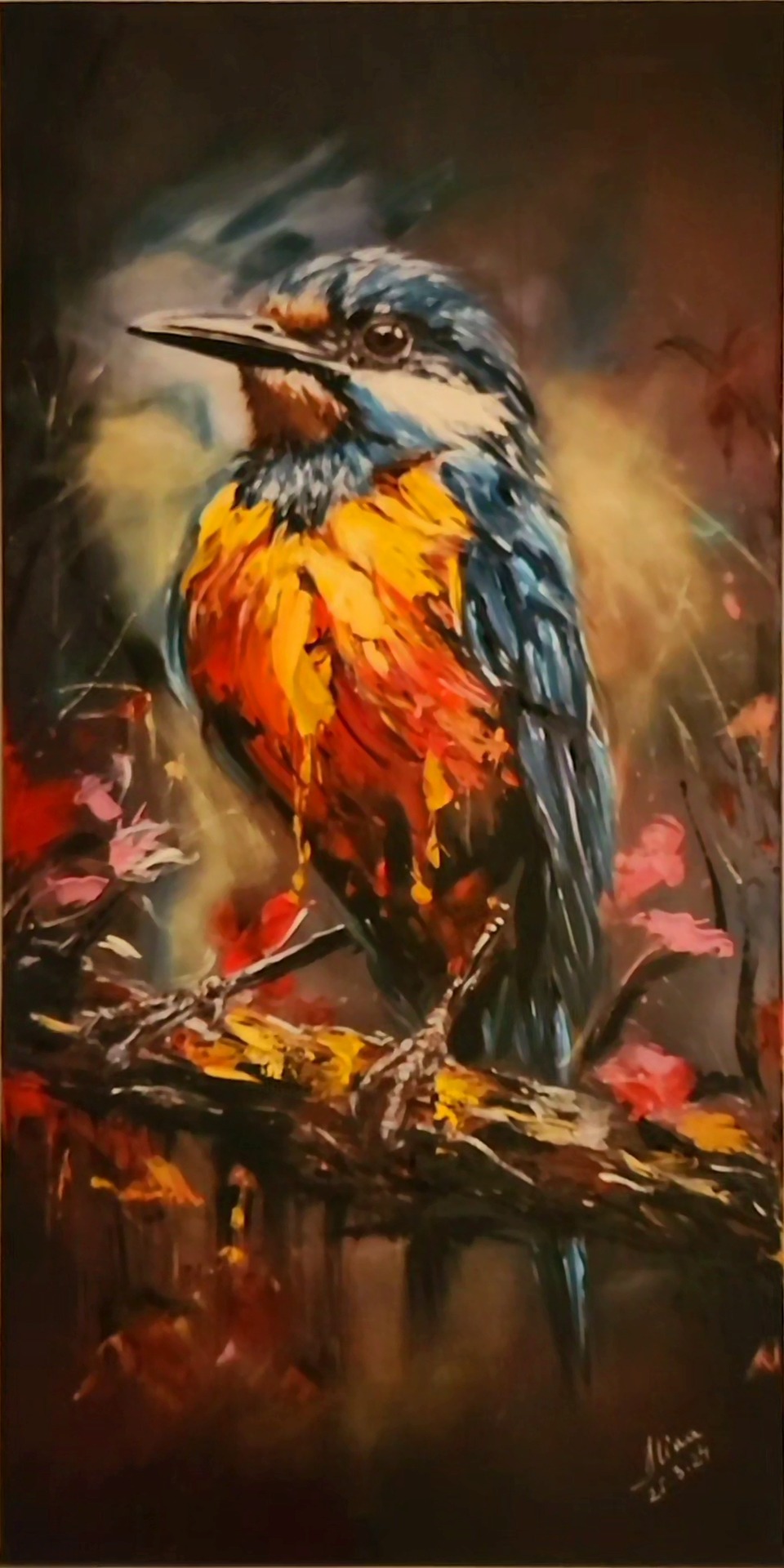ArteDiAlina.com painting: They call it Kingfisher